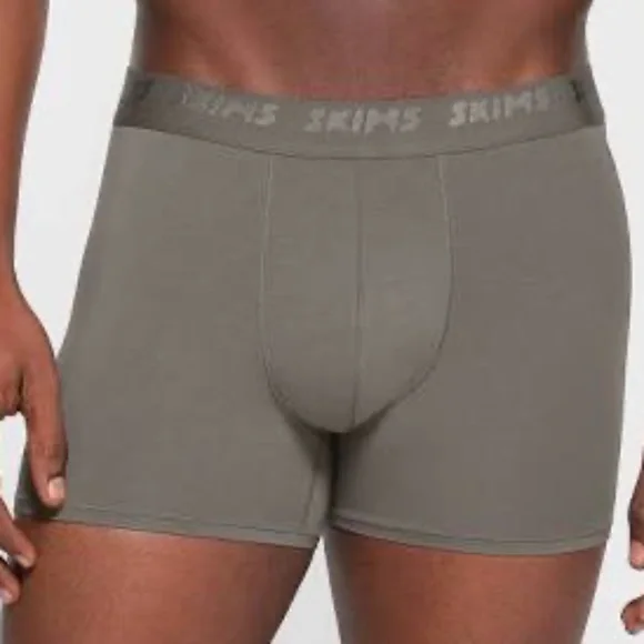 NIB - SKIMS 3" Inseam Men's Boxer Briefs - 3-pack - Size Medium - Heather Multi - Picture 3 of 7